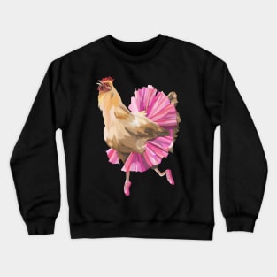 Ballerina Chicken Crewneck Sweatshirt